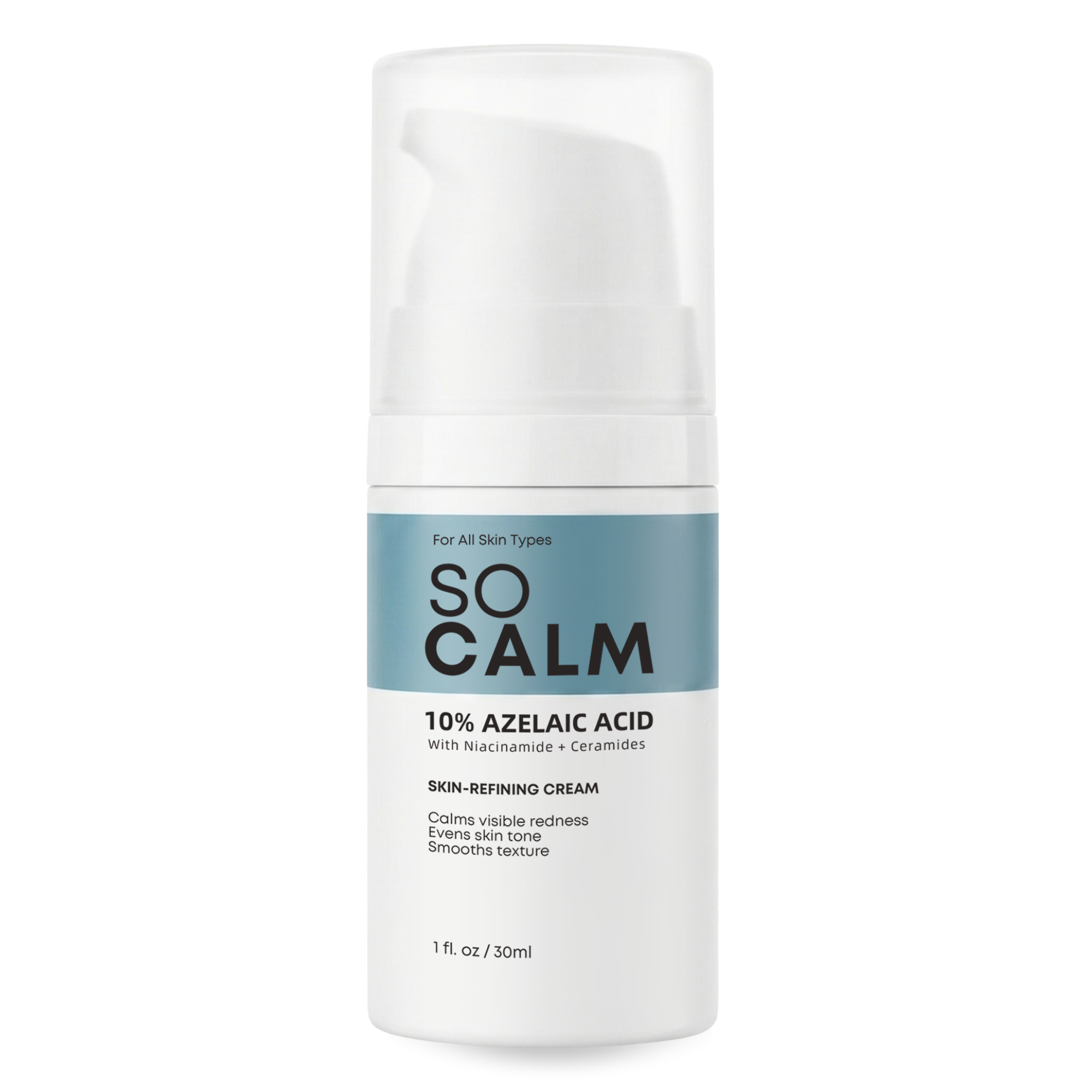 SoCalm Azelaic Acid 10% Cream — for Rosacea-Prone, Reactive Skin