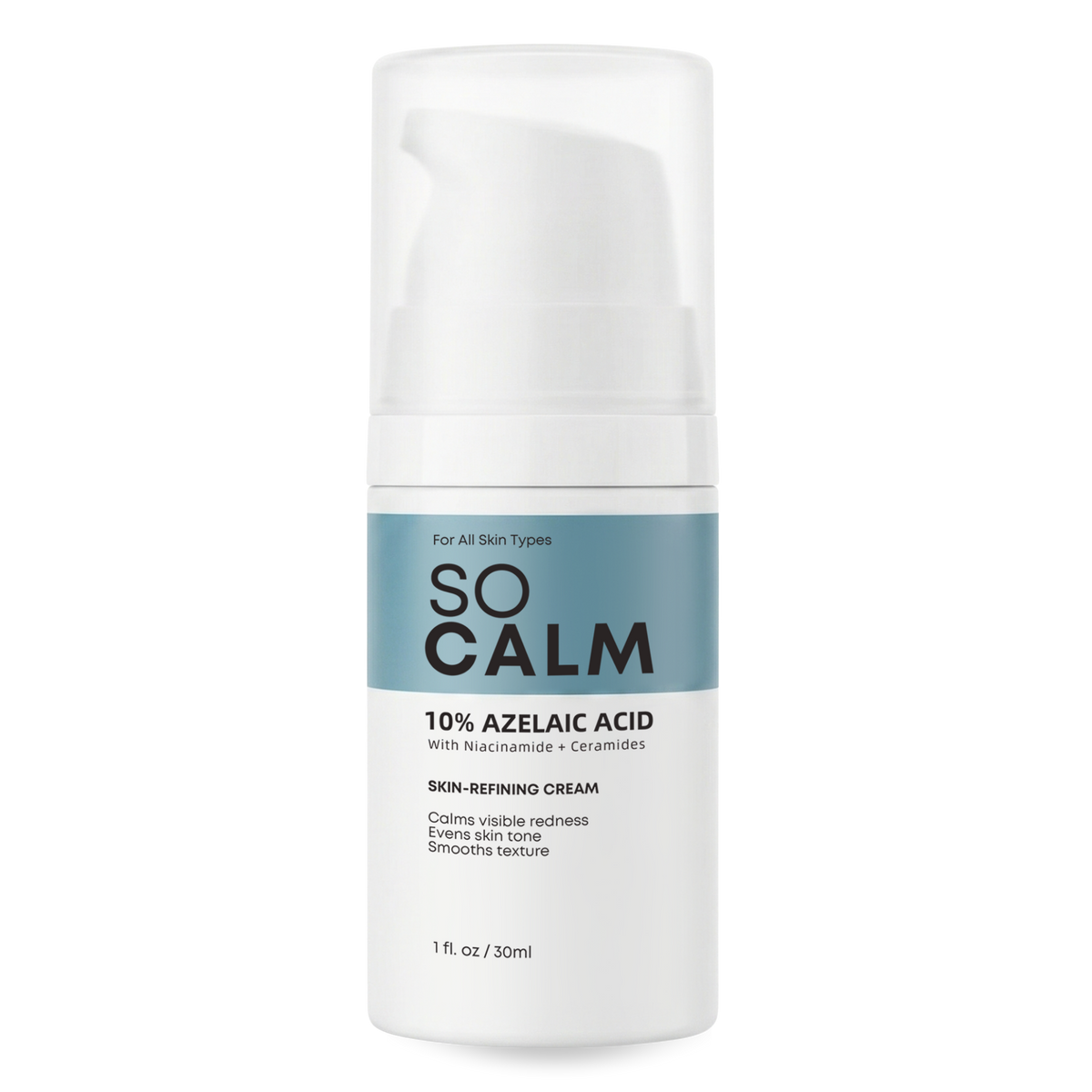 SoCalm Azelaic Acid 10% Cream — for Rosacea-Prone, Reactive Skin