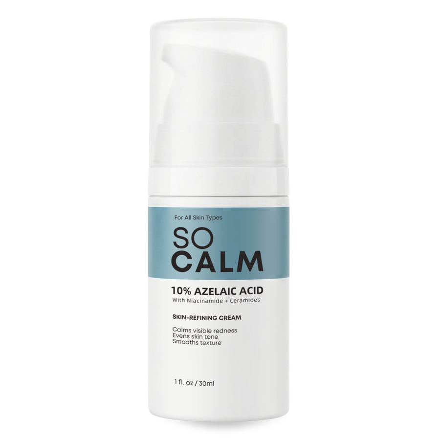 SoCalm 10% Azelaic Acid Cream, 1 fl. oz / 30ml